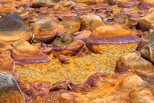 Toxic salt deposits