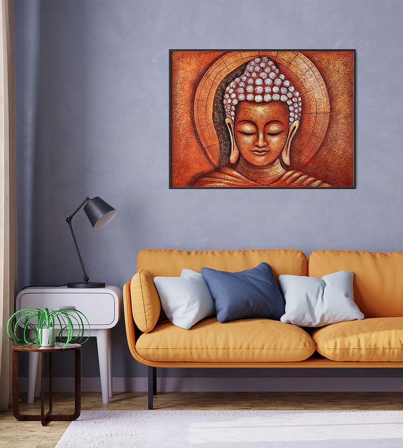 Inner Peace – Hand-Painted Buddha