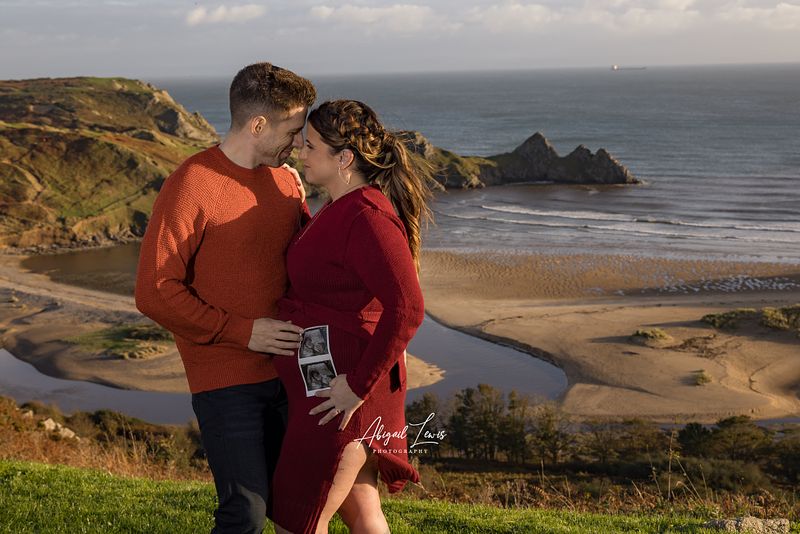 Maternity Photography South Wales - Three Cliffs Bay Maternity Photoshoot, Gower