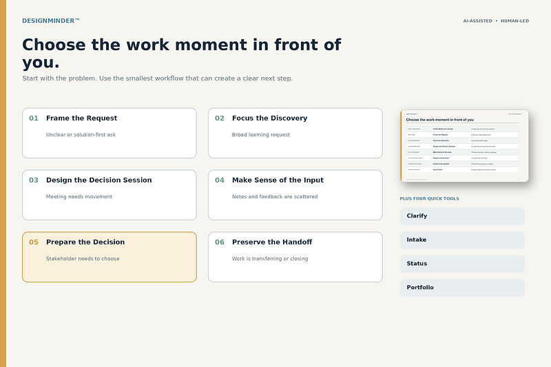 DesignMinder™: The AI-Assisted Workflow Kit for Designers