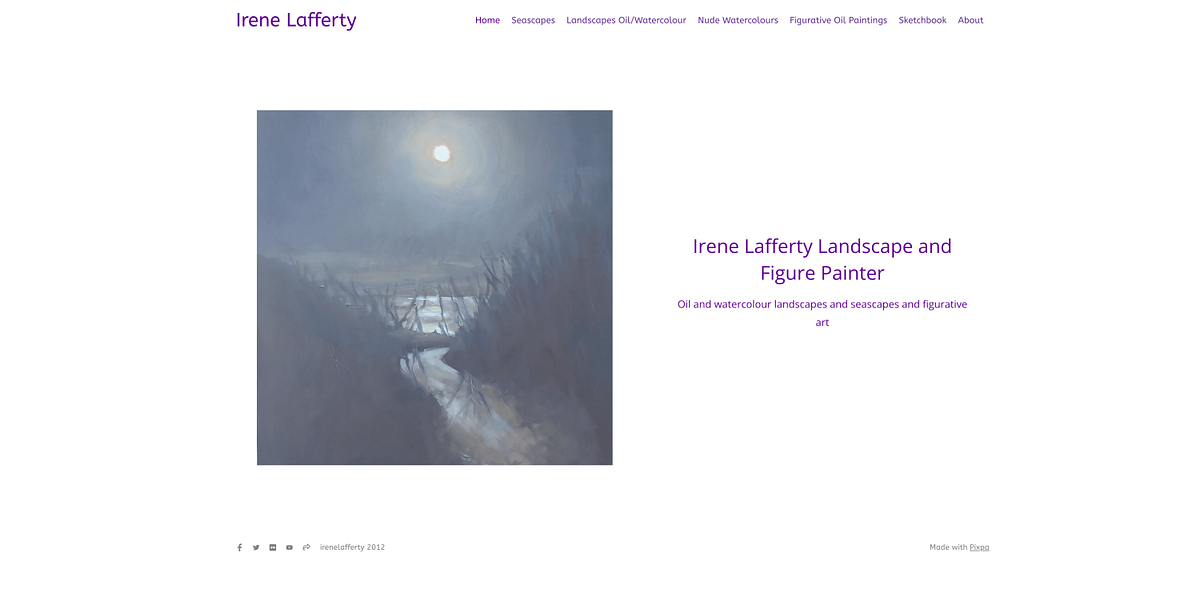 Irene Lafferty watercolour artist website
