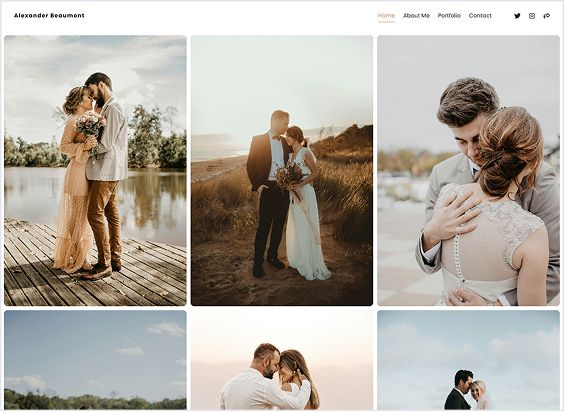 Personal website templates