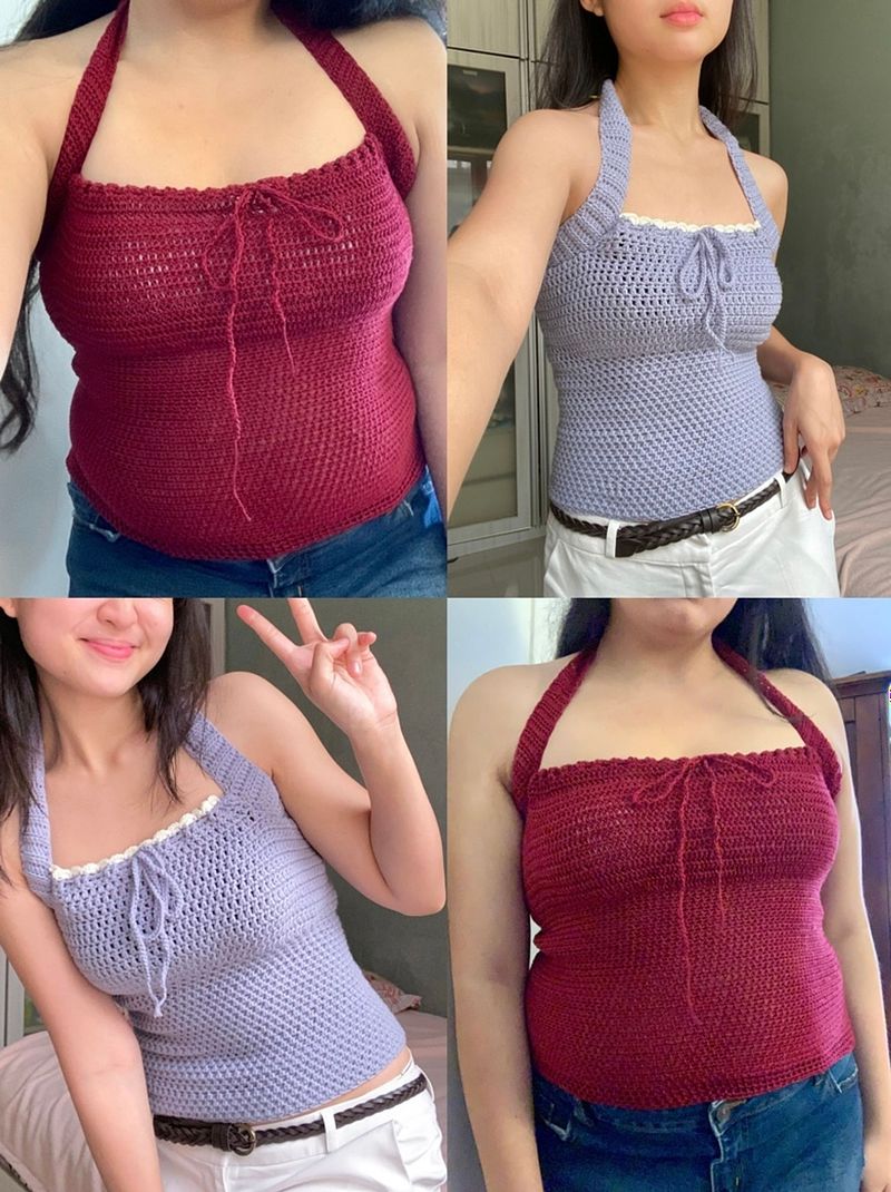 Audrey Halter Top- Crochet PDF Pattern