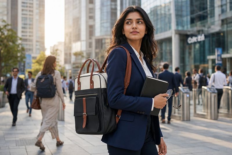SKINS: Koshā Patha Leather Office Laptop Bag