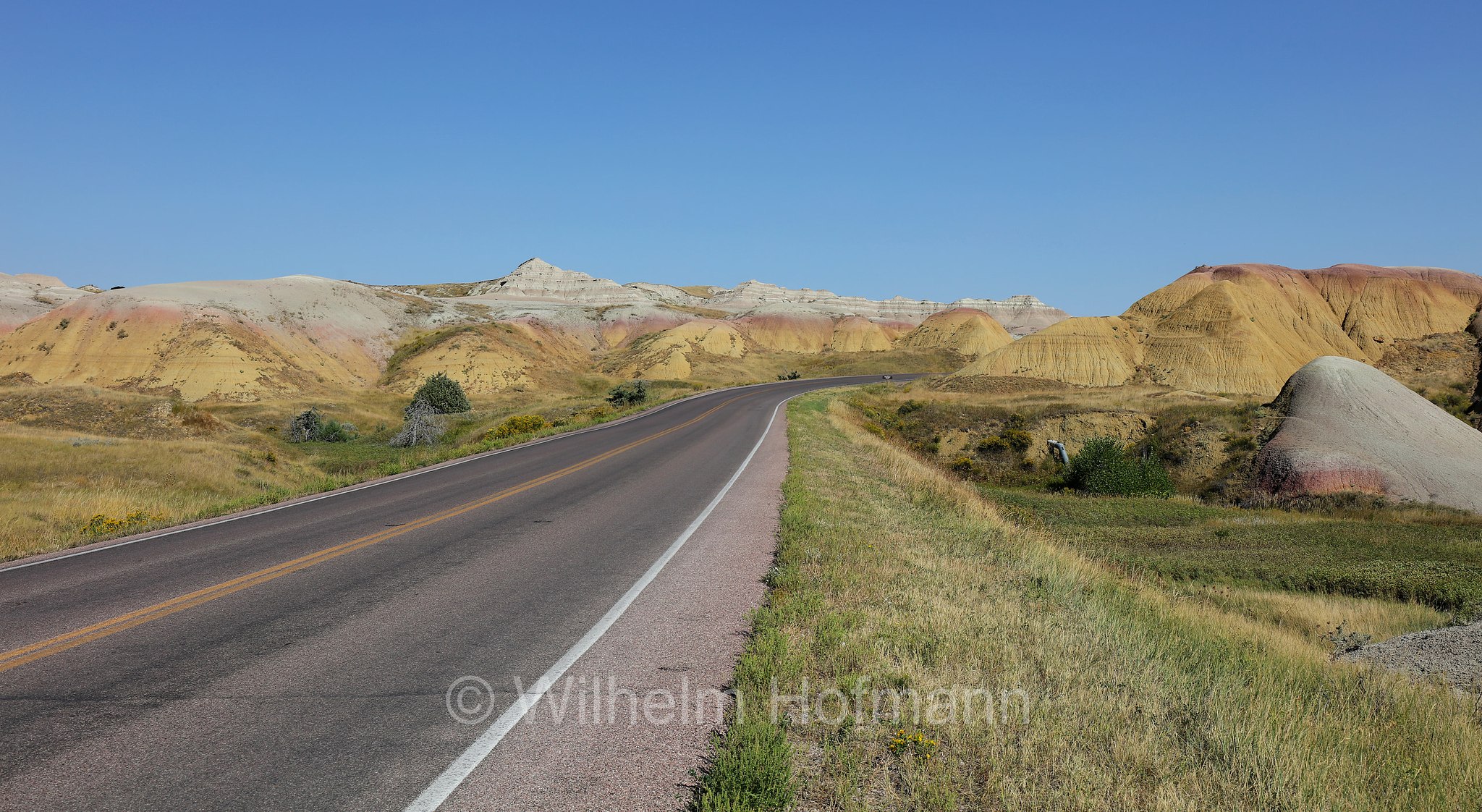 Yellow Mounds Overlook, Badlands National Park, Badlands-Nationalpark, parco nazionale delle Badlands, South Dakota, Dakota del Sud, USA
