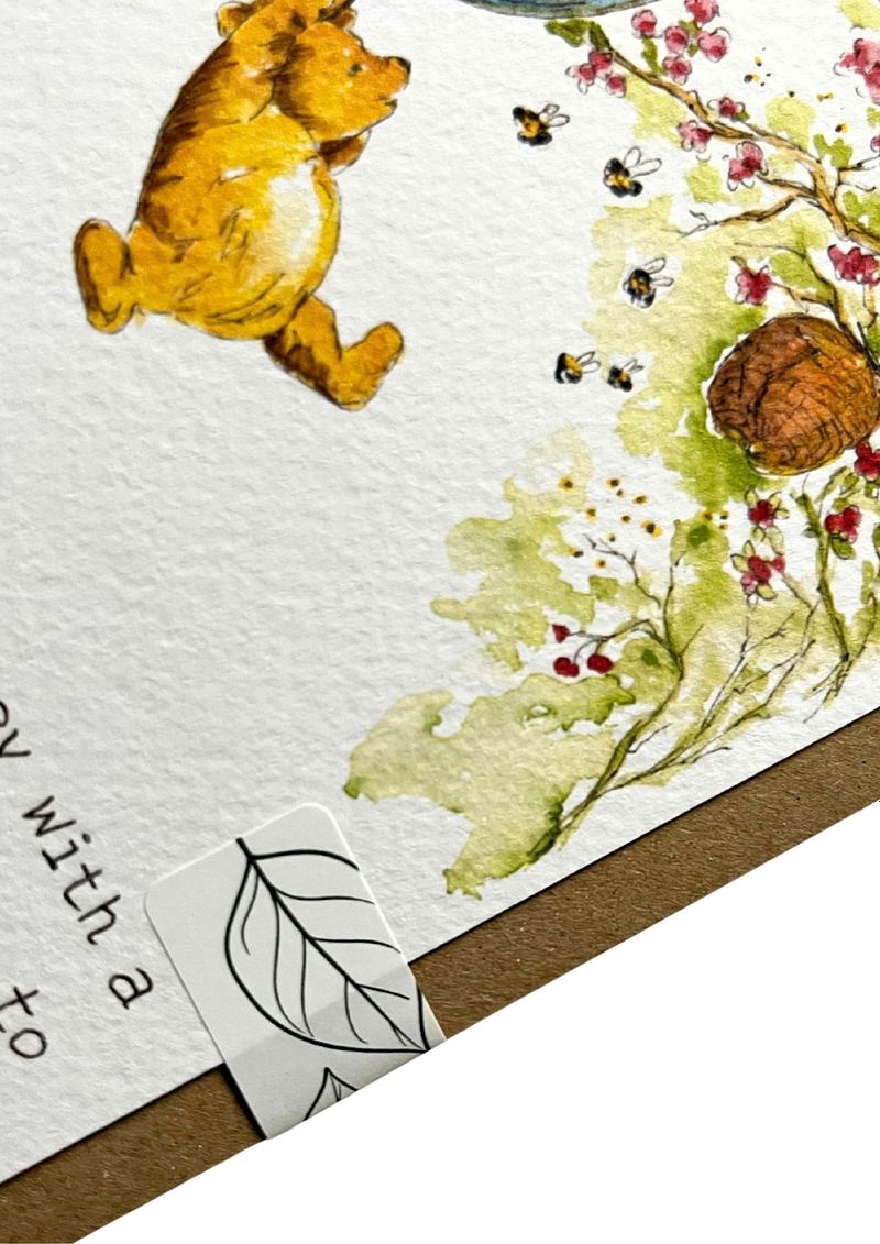 My Favourite Day | Winnie the Pooh, Christopher Robin & Piglet | Art Card