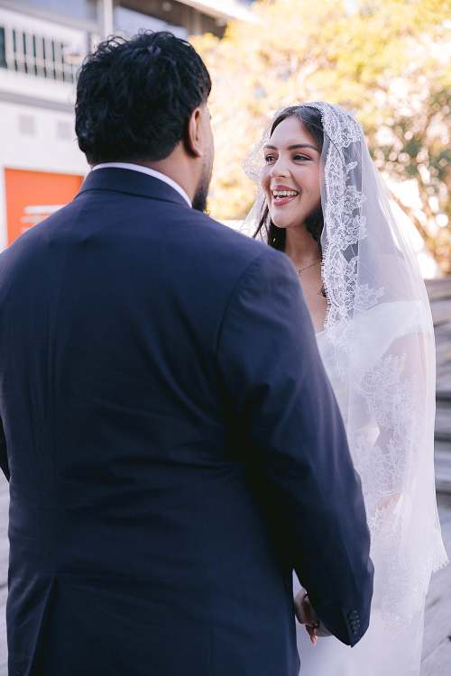 Bride and Groom's First Look