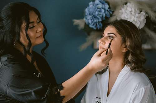 Bride Getting Ready