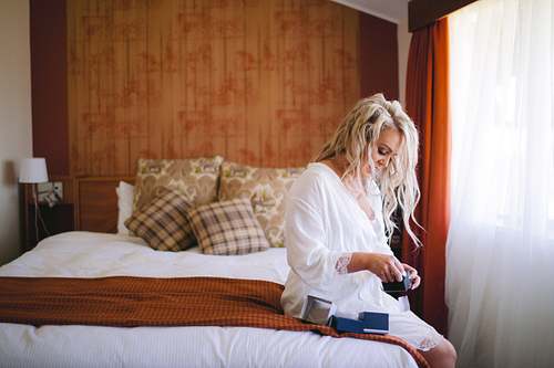 Bride Getting Ready