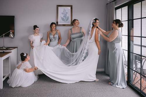 Bride Getting Ready