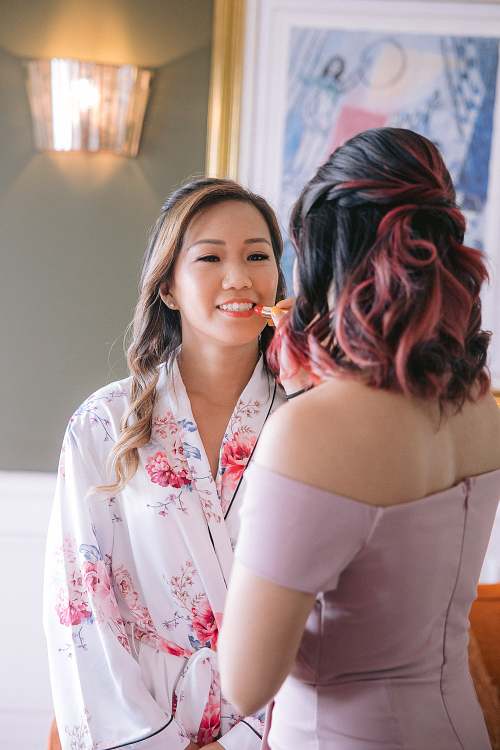 Bride Getting Ready