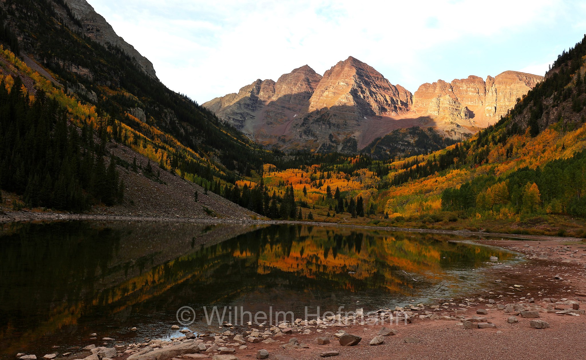 Maroon Peak, Maroon Lake, Maroon Bells, Colorado, USA