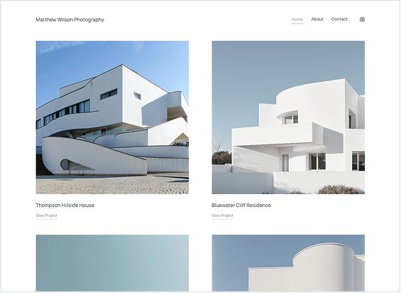 Architecture portfolio templates