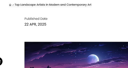 Top Landscape Artists in Modern and Contemporary Art