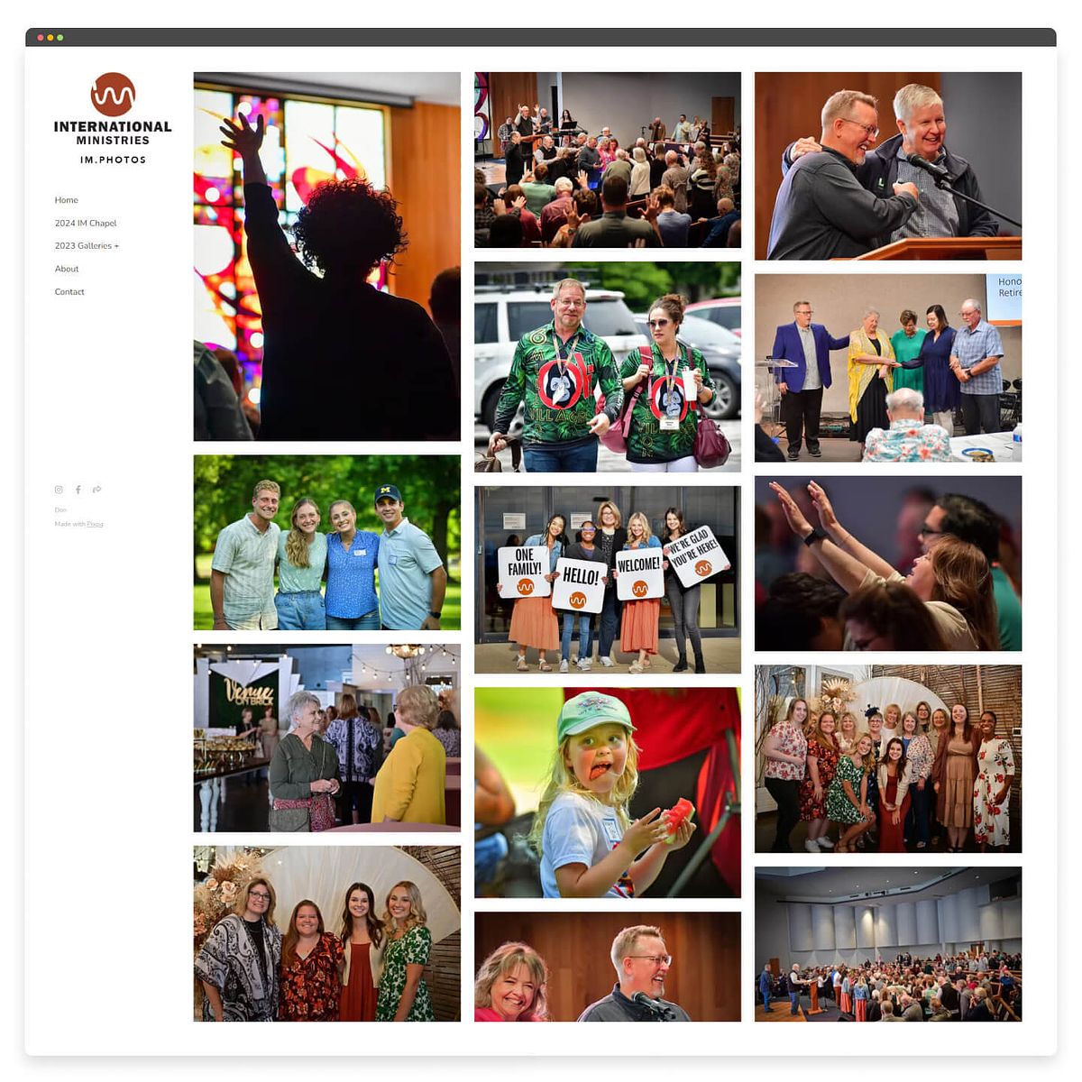 Galerie der Website der Kirche