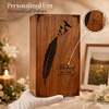 Feather Wood Urn for Ashes