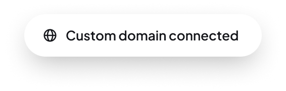 Custom domain connected