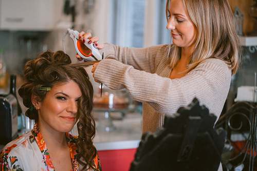 Bride Getting Ready