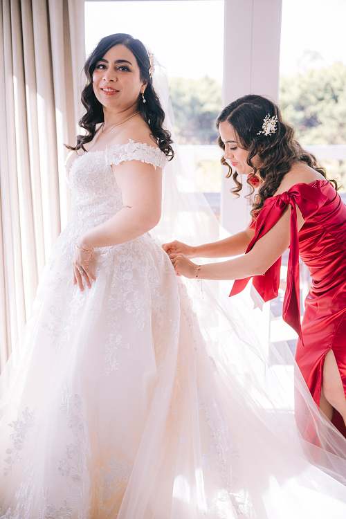 Bride Getting Ready
