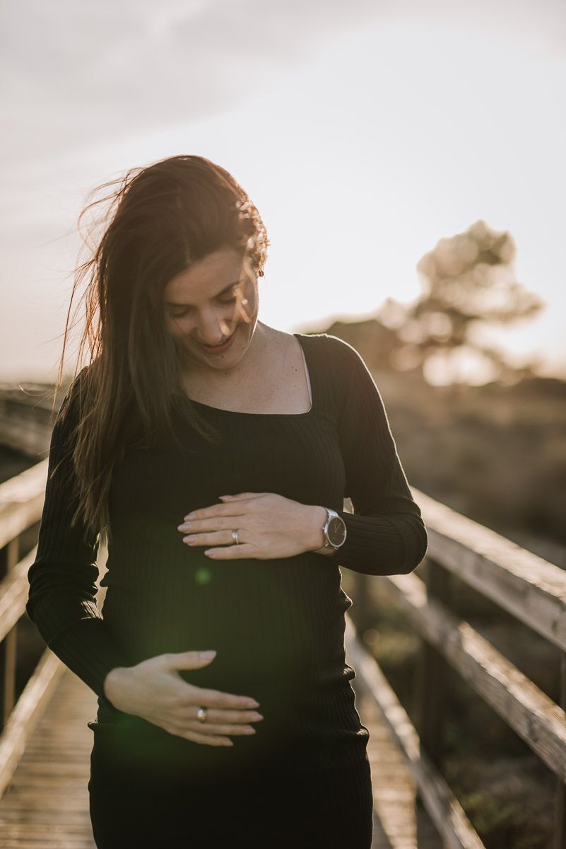 Sessao fotografica de gravidez no Algarve - casal a espera do bebe