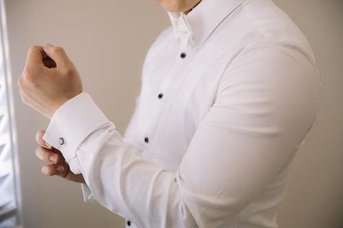 Groom Getting Ready