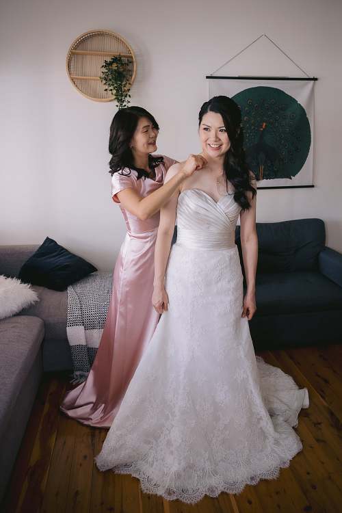 Bride Getting Ready
