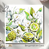 Bergamot Fruit and Flowers | Botanical Illustration | Floral Art Card | with Envelope