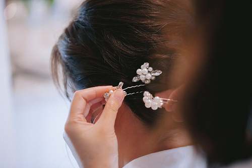 Bride Getting Ready
