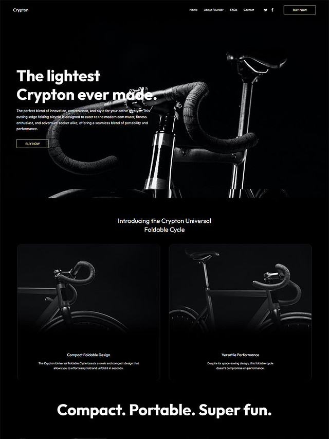 Crypton - Pixpa Portfolio Website Templates