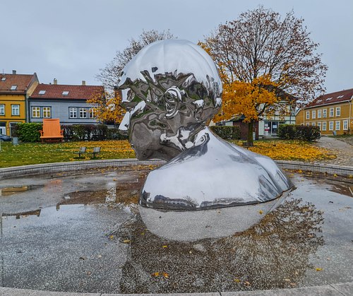 Genesis &ndash; Unge Olav / Young St. Olav Statue in Sarpsborg, Norway