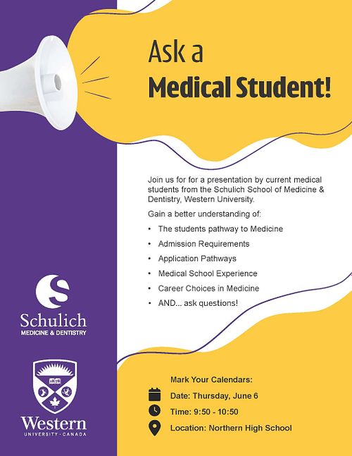 Medical Student Announcement Poster