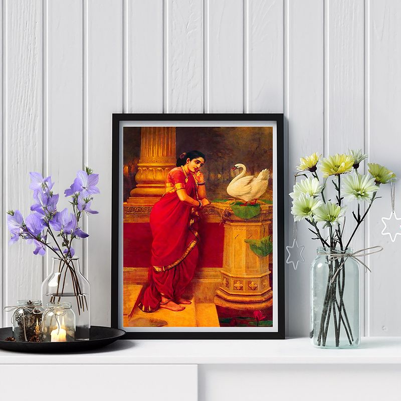 Hamsa Damayanti-Raja Ravi Verma