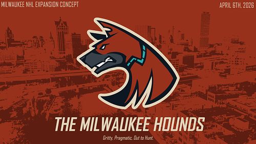 Milwaukee Hounds NHL Concept + Helmet Design