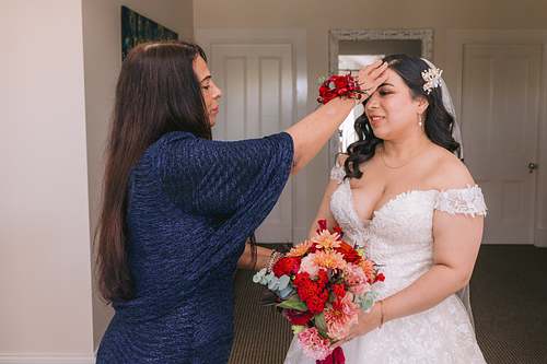 Bride Getting Ready