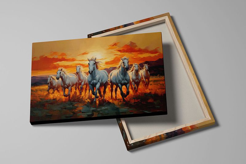 The Seven White Horses – A Vastu Shastra Blessing in Motion