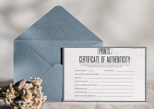 Certificate of Authenticity