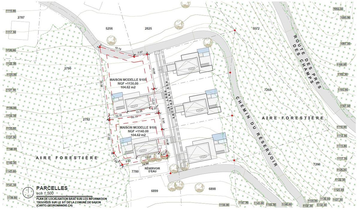 planta arquitectura villas lujo suiza topografia alpina dise&ntilde;o residencial