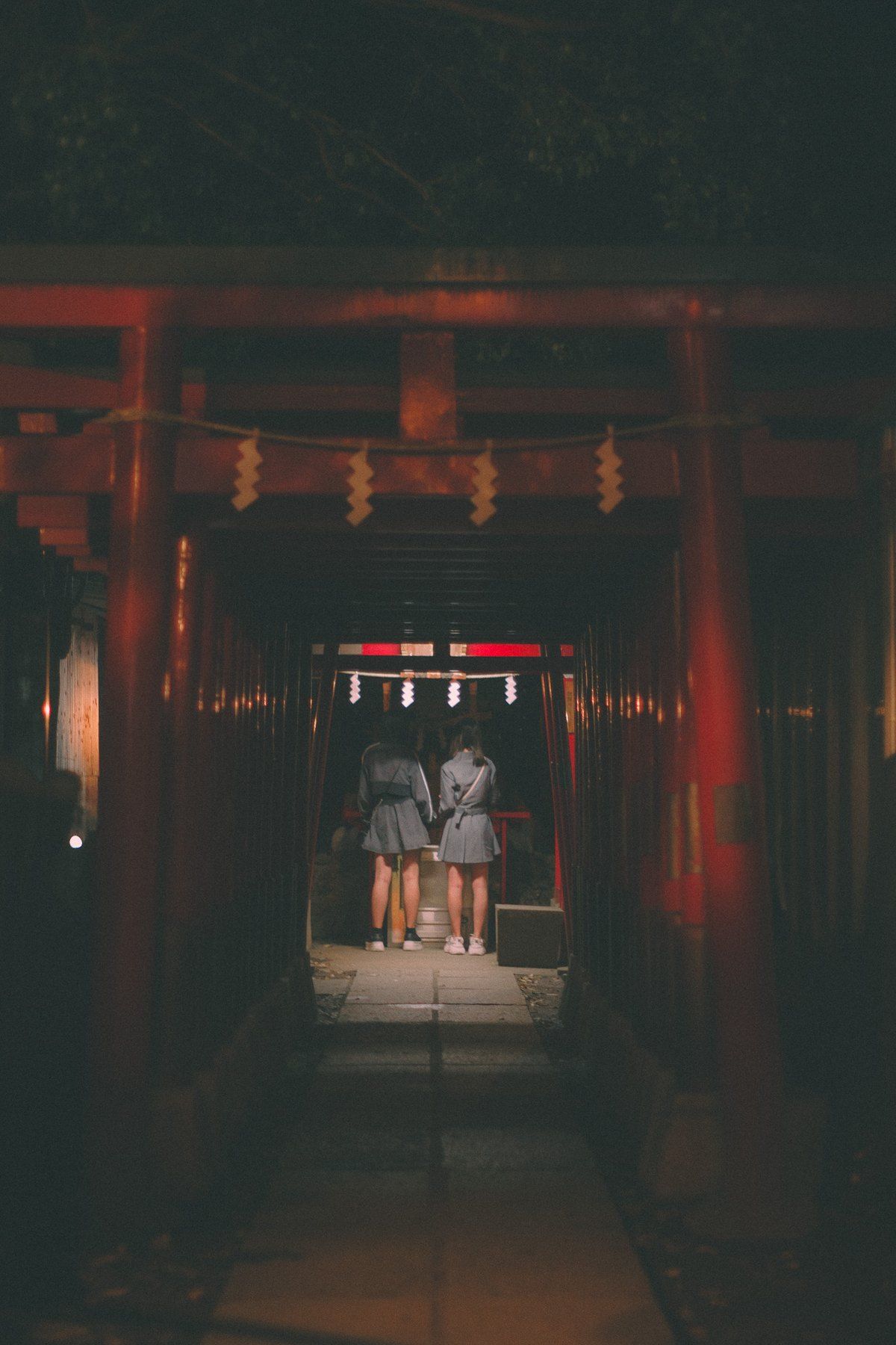 All&eacute;e de torii rouges &agrave; Tokyo