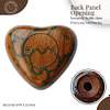 Heart Shape Small Wood Keepsake Urn | Wood mixed with Epoxy Resin