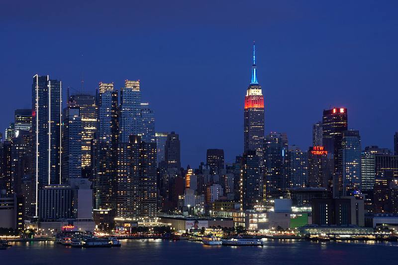 Midtown Manhattan - Empire State Building Labor Day Weekend