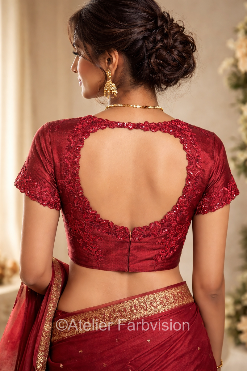Saribluse Rot (Grösse 38) - 4105