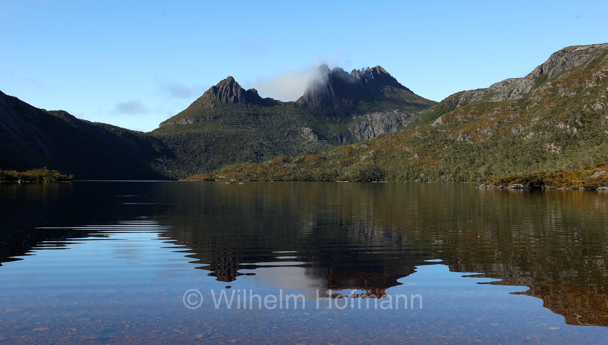 Cradle Mountain, Little Horn, Dove Lake, Cradle Mountain National Park, Cradle Mountain-Lake St Clair National Park, Cradle-Mountain-Lake-St.-Clair-Nationalpark, Parco nazionale del monte Cradle-lago St Clair, Tasmania, Tasmanien, Australia, Australien