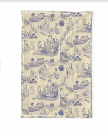 Modern Motherhood Toile de Jouy Periwinkle and Cream