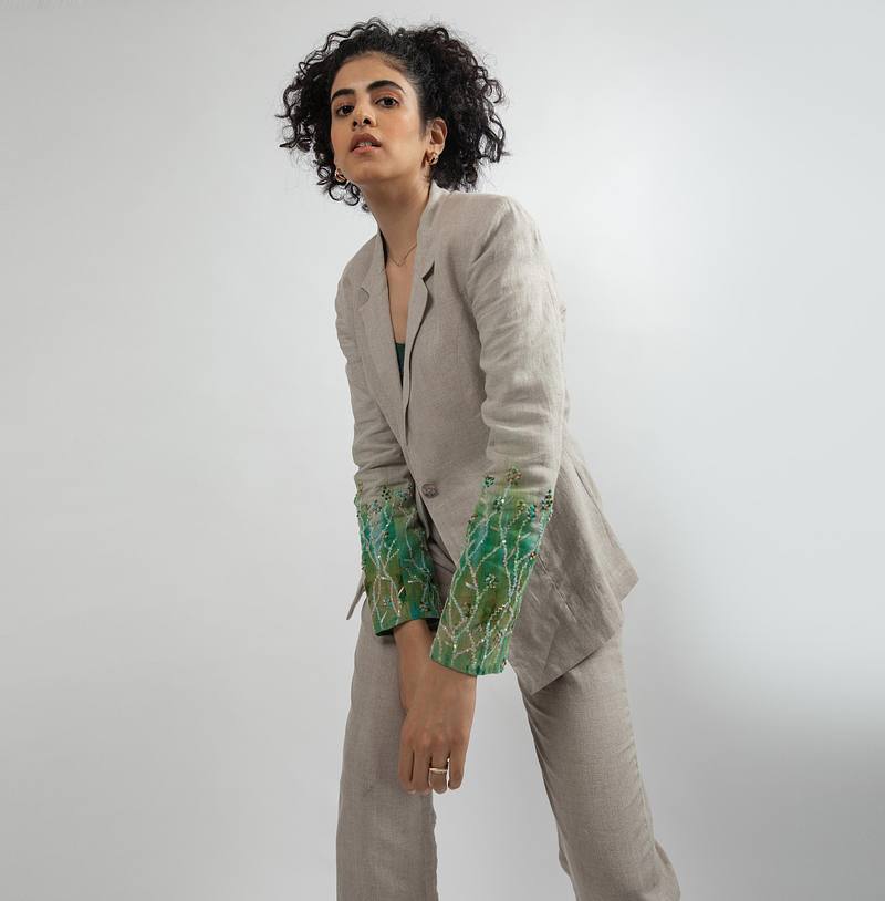 Ice Creeper Embroidered Blazer