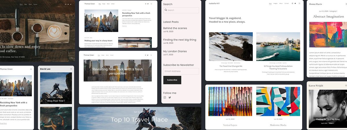 Présentez votre portfolio de blogs