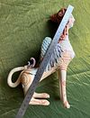Sphynx, ceramic sculpture