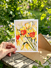 Spring Daffodils | Botanical Illustration | Art Card | with Envelope