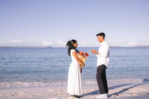 Engagement Portraits at Chinamans Beach Jervis Bay