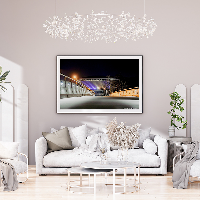 COLLECTION - URBAN GEOMETRY HORIZONTAL - "Arena at Night" - LIMITED EDITION 10 of 10