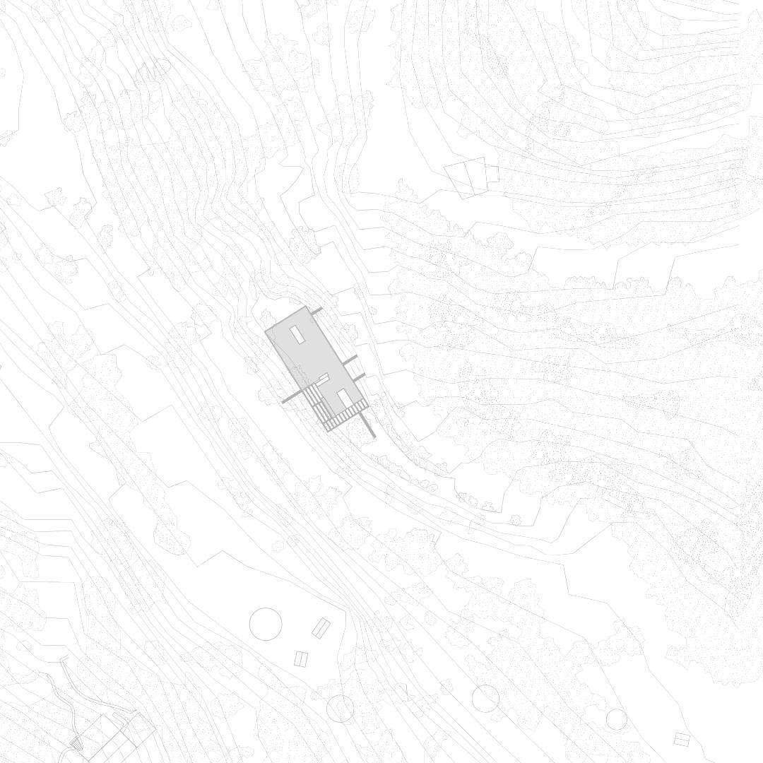 planta arquitect&oacute;nica refugio de yoga sostenible Portugal dise&ntilde;o espacial